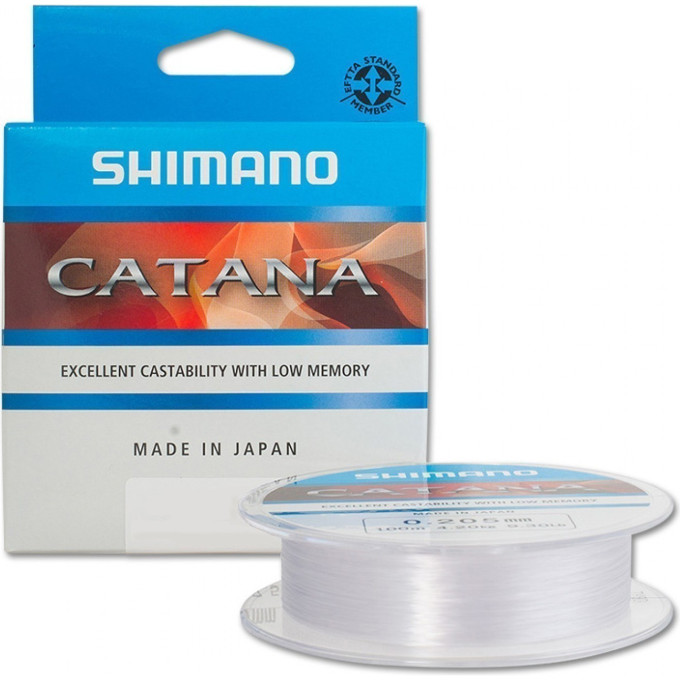 Леска SHIMANO CATANA SPINNING 100м прозрачная 0,255мм 6,7кг CATSPG10025